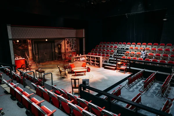 Stage and theatre seating inside Cumberland County Playhouse in Crossville