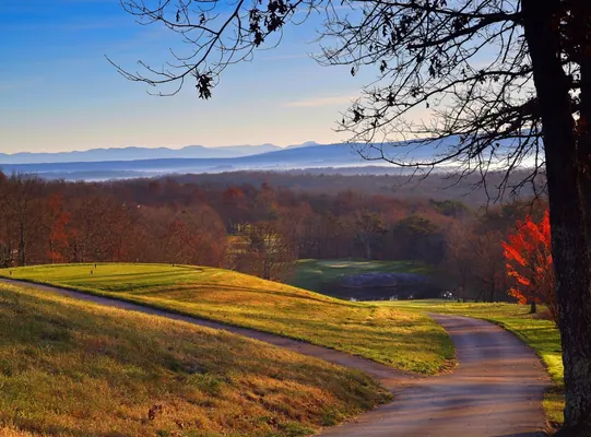 Druid Hills Golf Club with an autumn mountain view