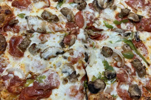 Pizza pictured in the Crossville Domino’s location gallery