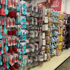 Kitchen utensils and cookware on display in Ollie’s official merchandise photo